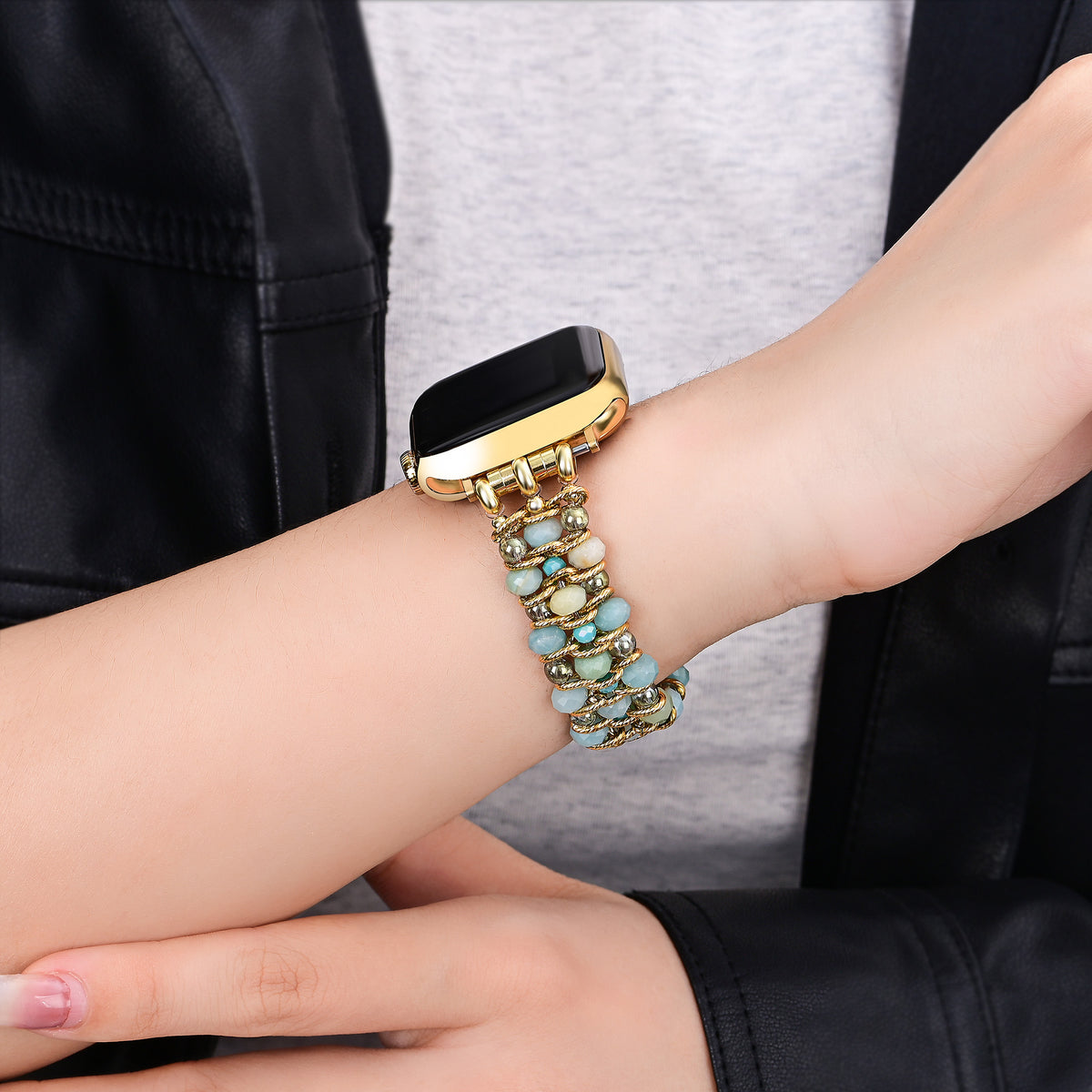 Pulseira Trançada Amazonite Dream para Apple Watch