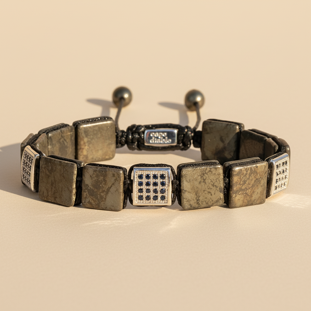 Pulseira Masculina de Pirita