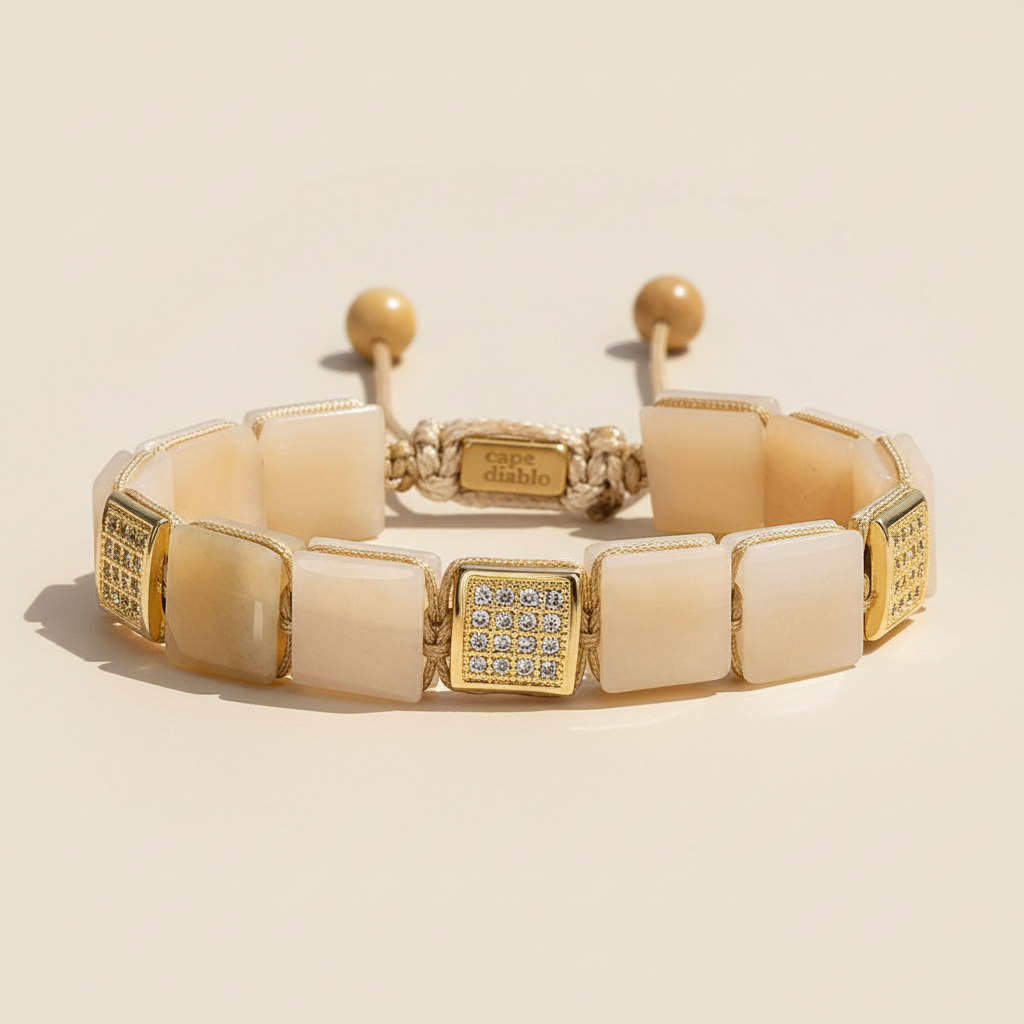 Pulseira Masculina de Pedra do Sol