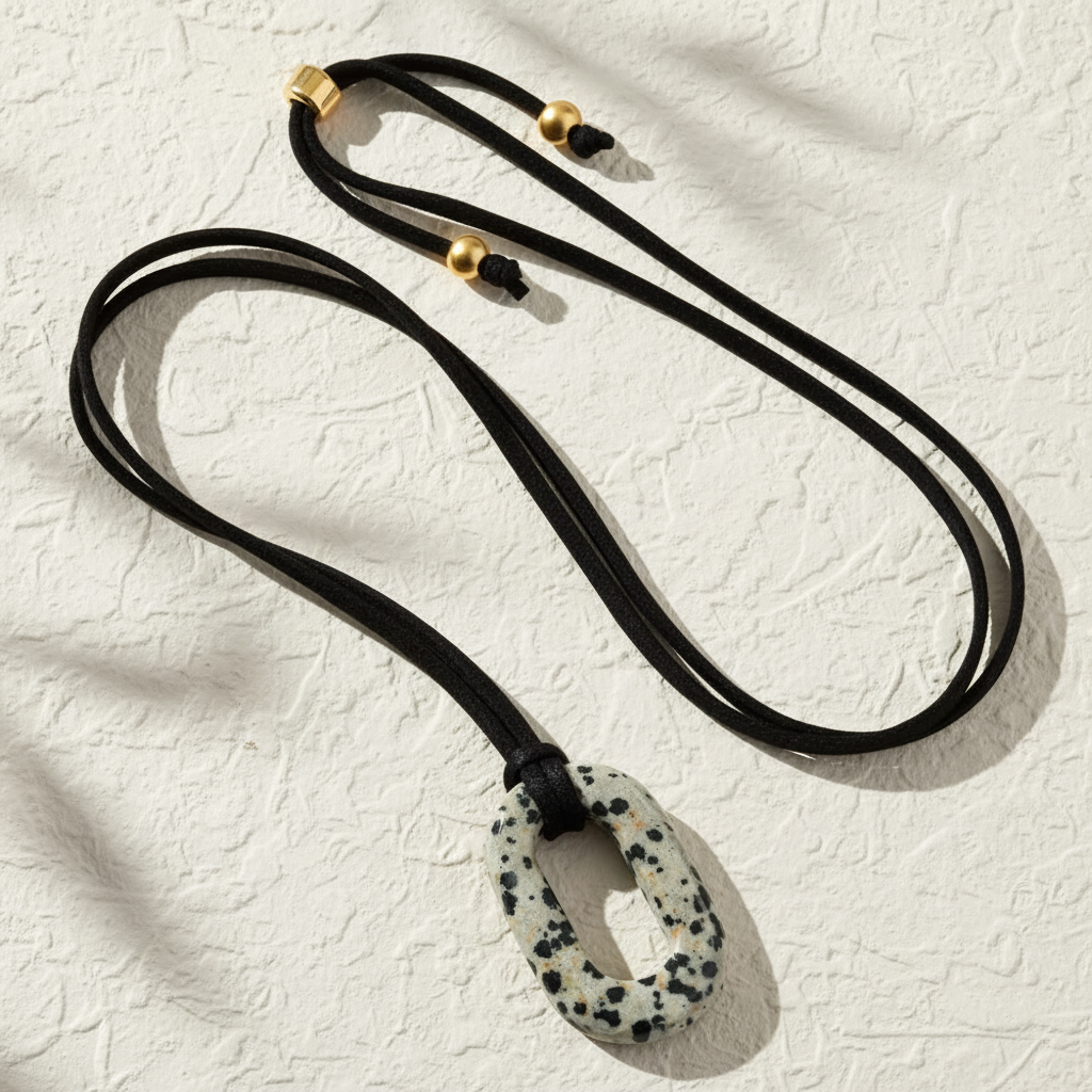 Colar Serenidade de Camurça Turquesa