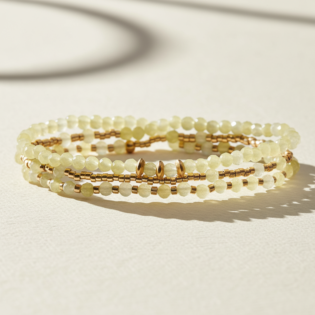 Pulseira/Colar Multi-Estilo Golden Light