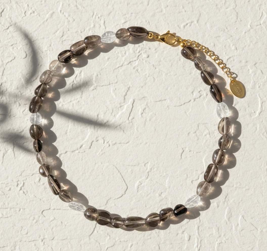 Colar Harmonia de Cristal Obsidiana