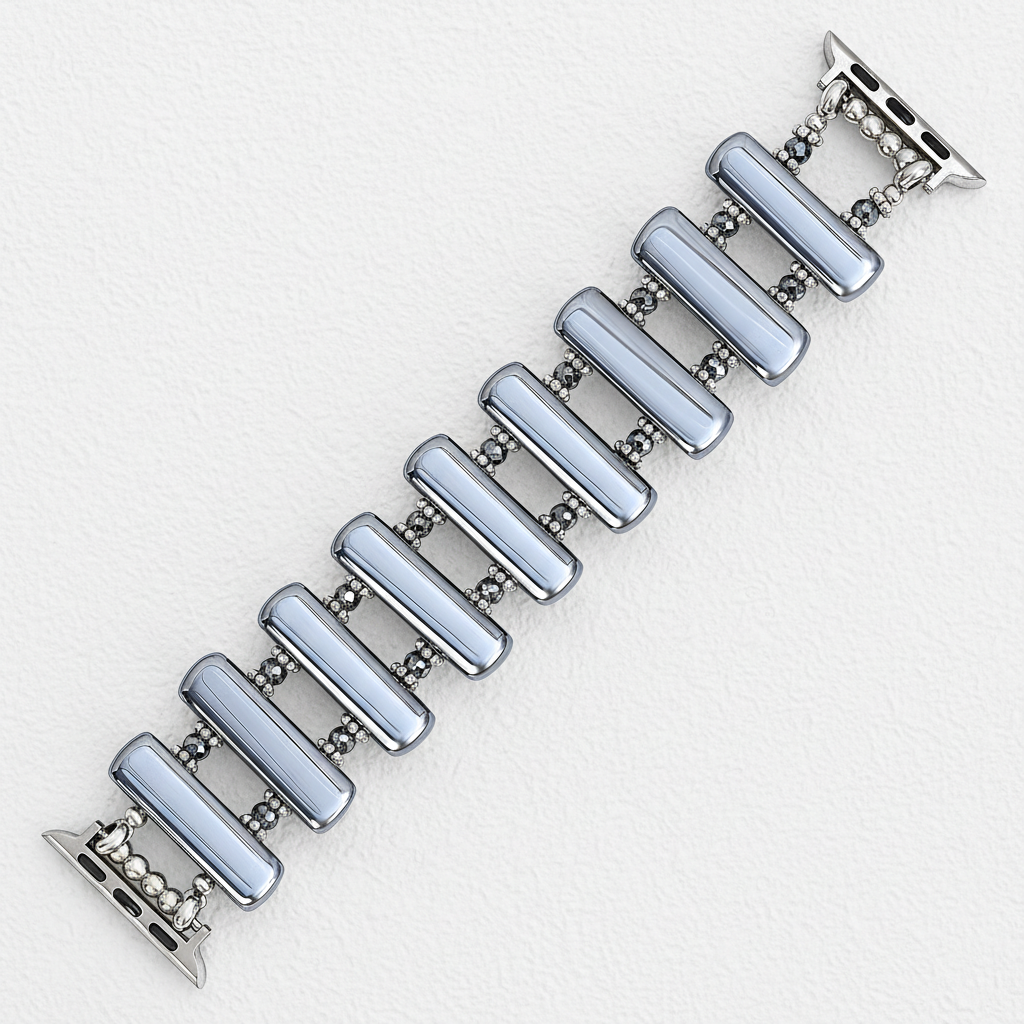 Pulseira Elástica Eclipse Platina para Apple Watch