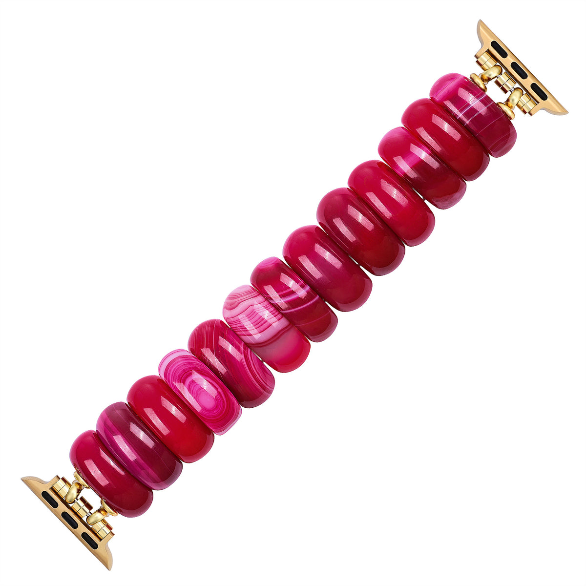 Pulseira Elástica Crimson Mirage Agate para Apple Watch