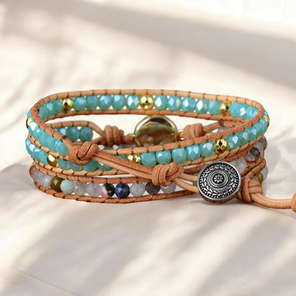 Pulseira Envoltório de Proteção Opala Curativa