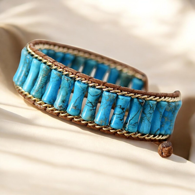 Pulseira Energética de Jaspe Turquesa Mágica