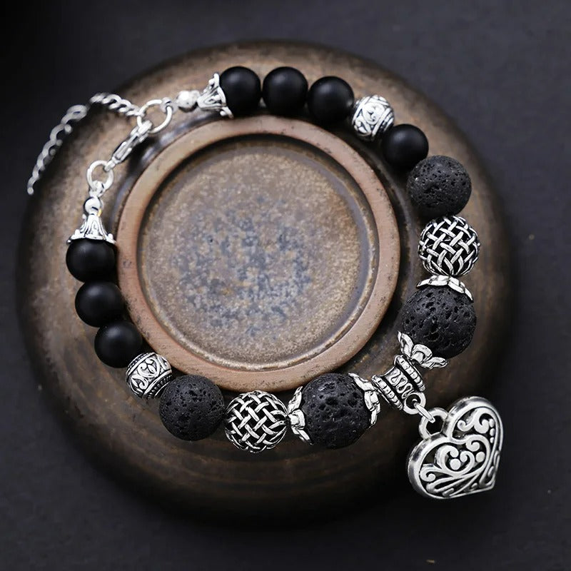 Pulseira Boho Coração da Meia-Noite