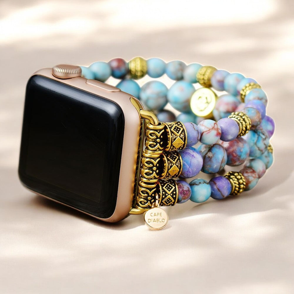 Pulseira Peaceful Jasper Stretch para Apple Watch