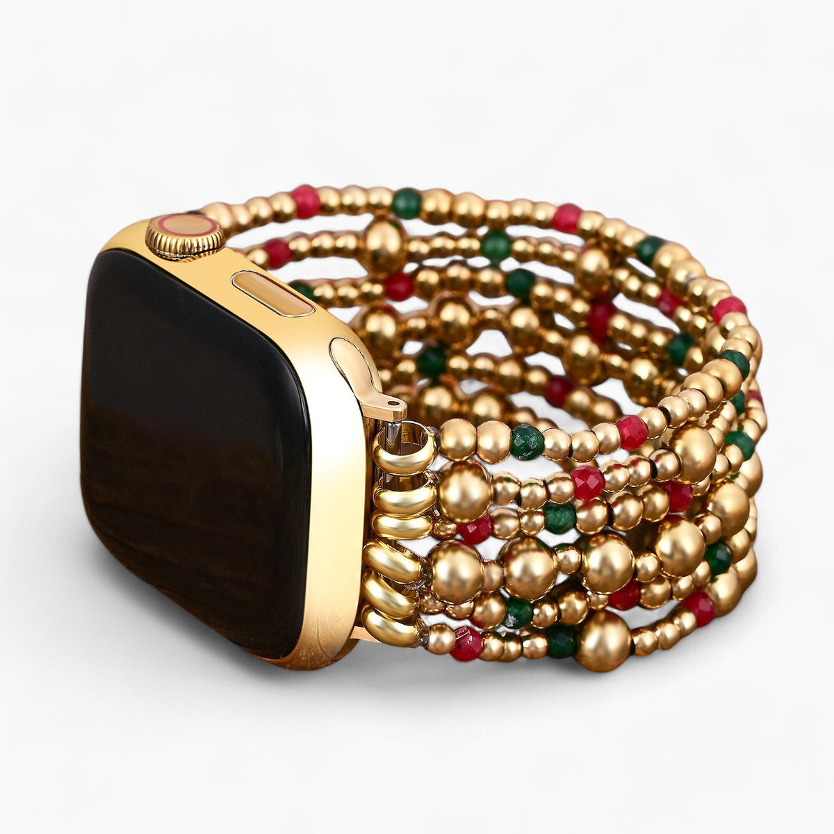 Pulseira Mágica de Ouro de Natal para Apple Watch