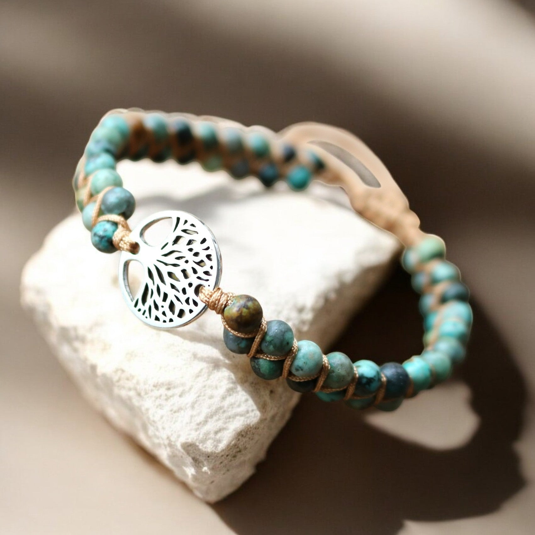 Pulseira Árvore da Vida de Jaspe Africano