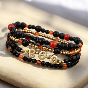 Conjunto de Pulseiras Halloween Abóbora