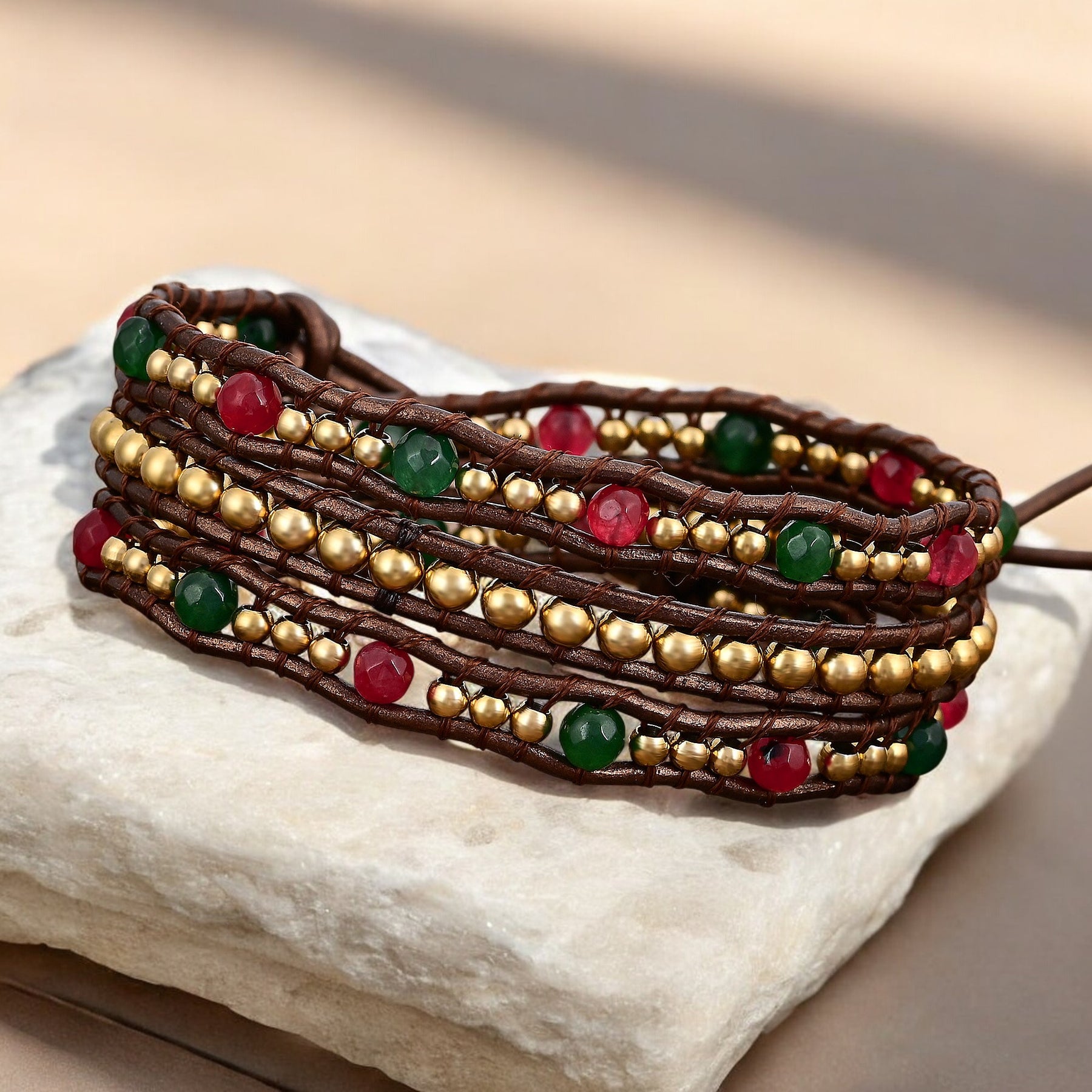 Pulseira Envolvente Coração Feliz Natal