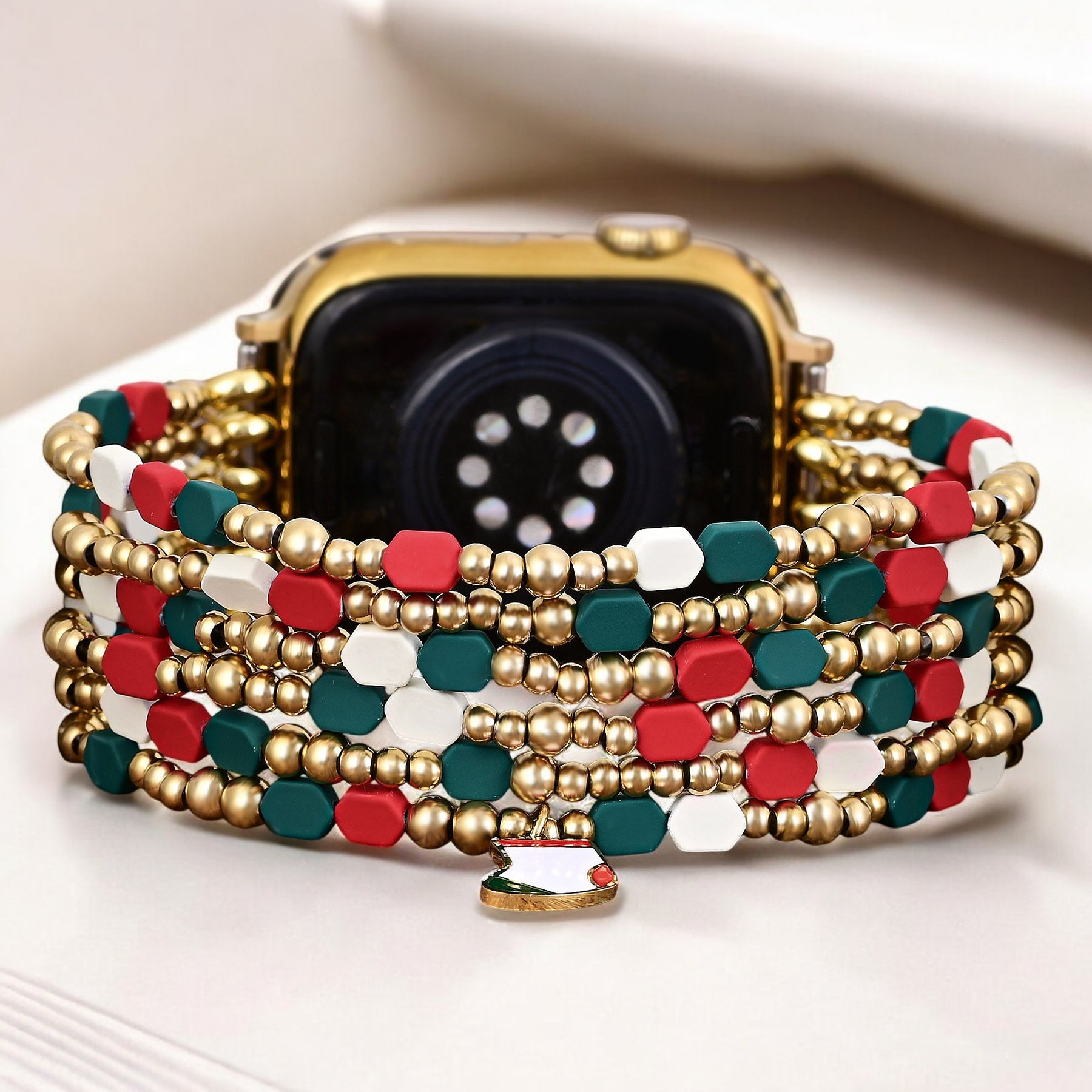 Pulseira Festiva Santa's Joy para Apple Watch