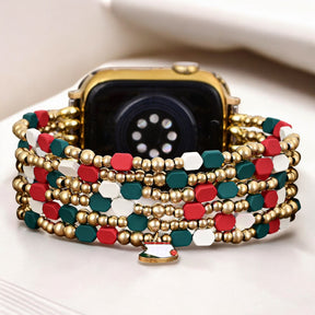 Pulseira Festiva Santa's Joy para Apple Watch