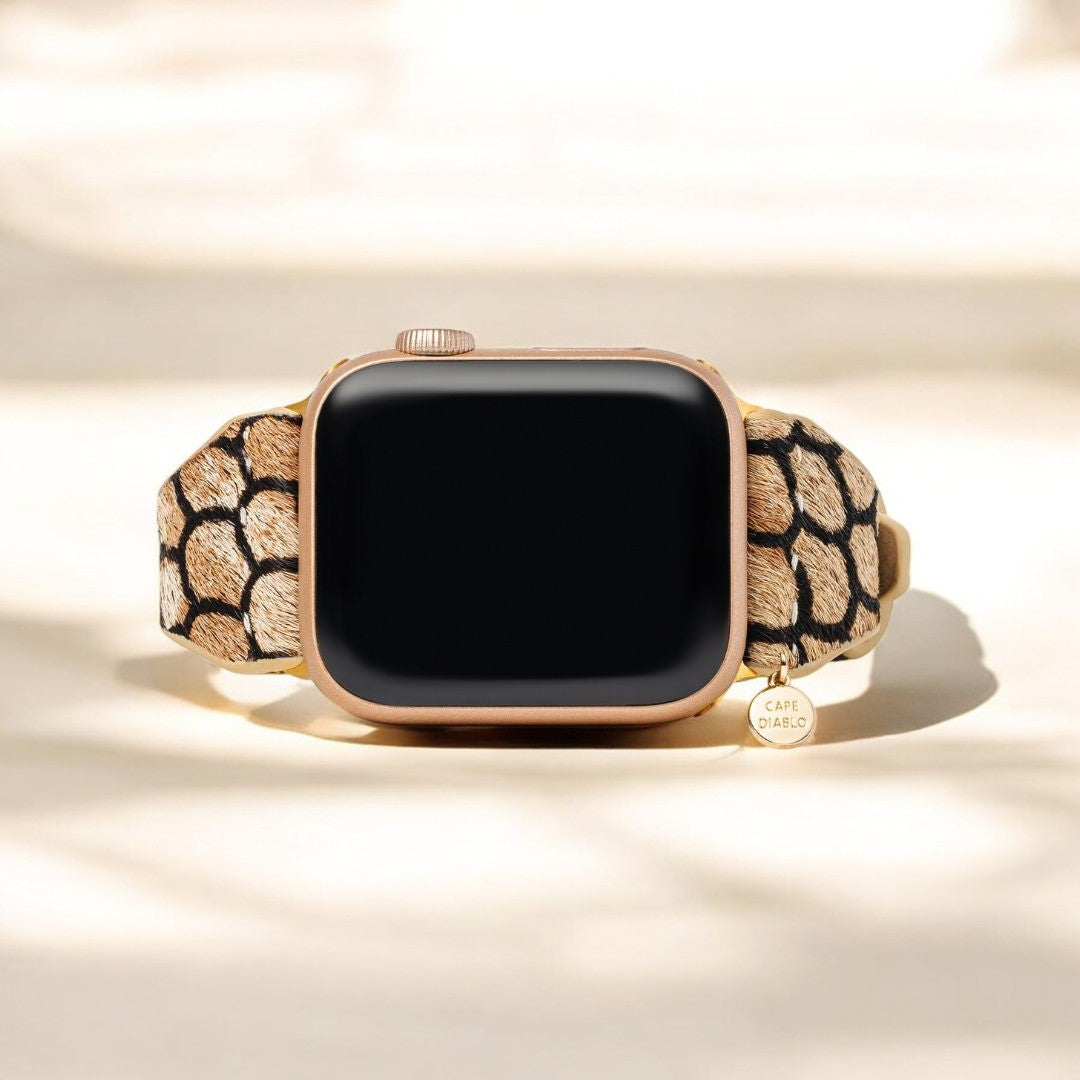 Pulseira de Couro Midnight Scales para Apple Watch