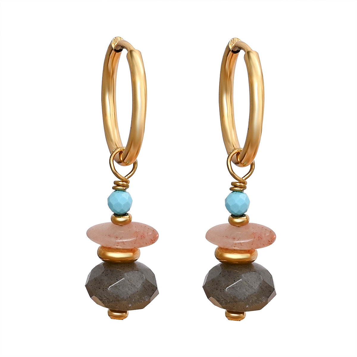 Brincos Aurora Labradorita