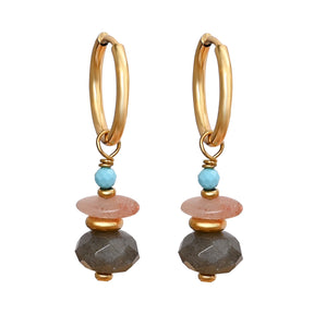 Brincos Aurora Labradorita