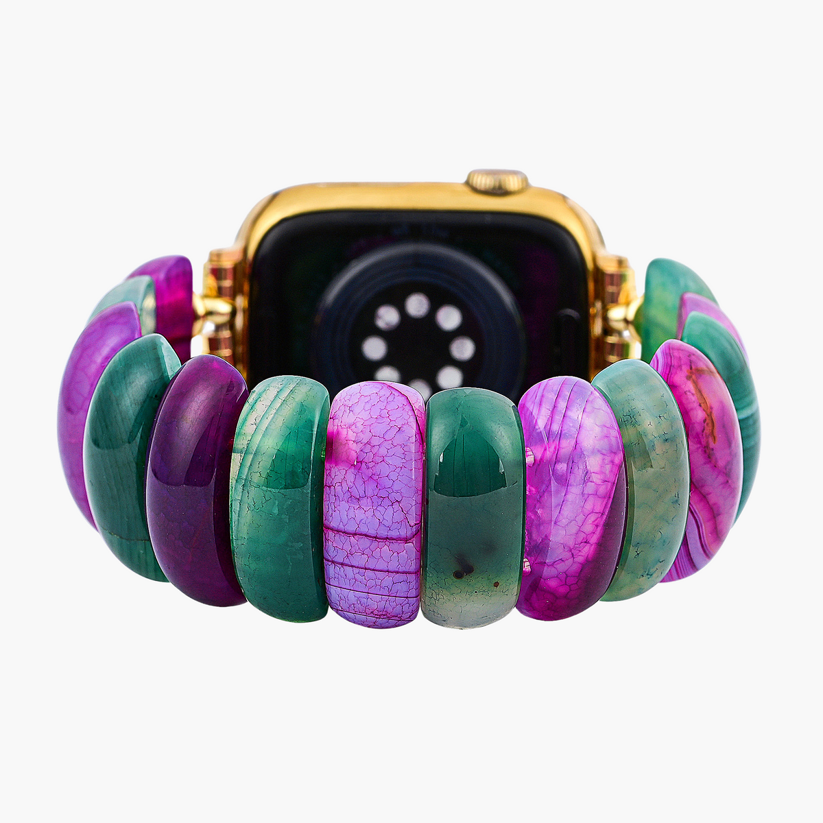 Pulseira de Apple Watch de Agata Boêmia Jewel Stretch