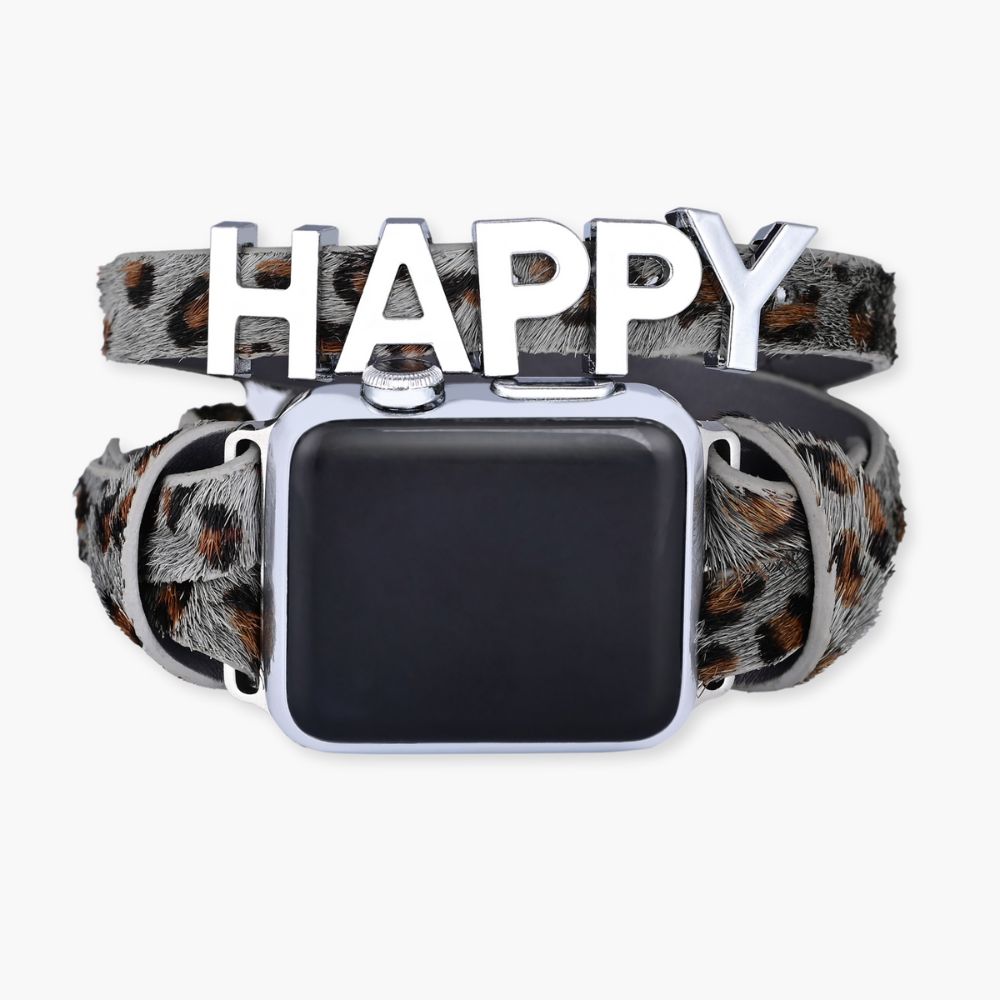 Pulseira de couro para Apple Watch Happy Safari