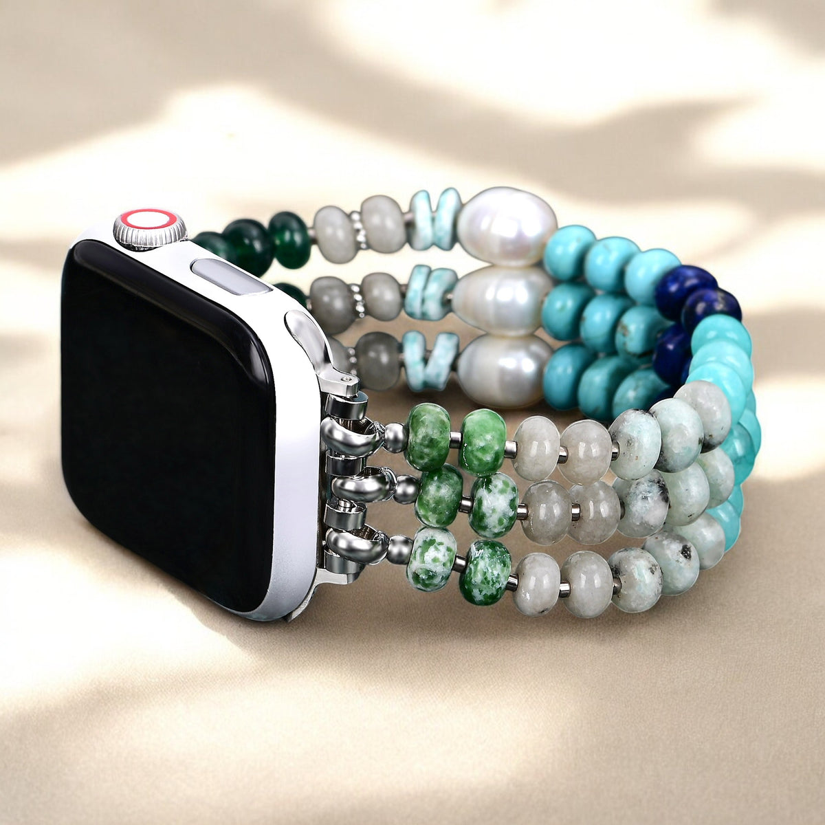 Pulseira Ocean Breeze Stone Stretch Apple Watch
