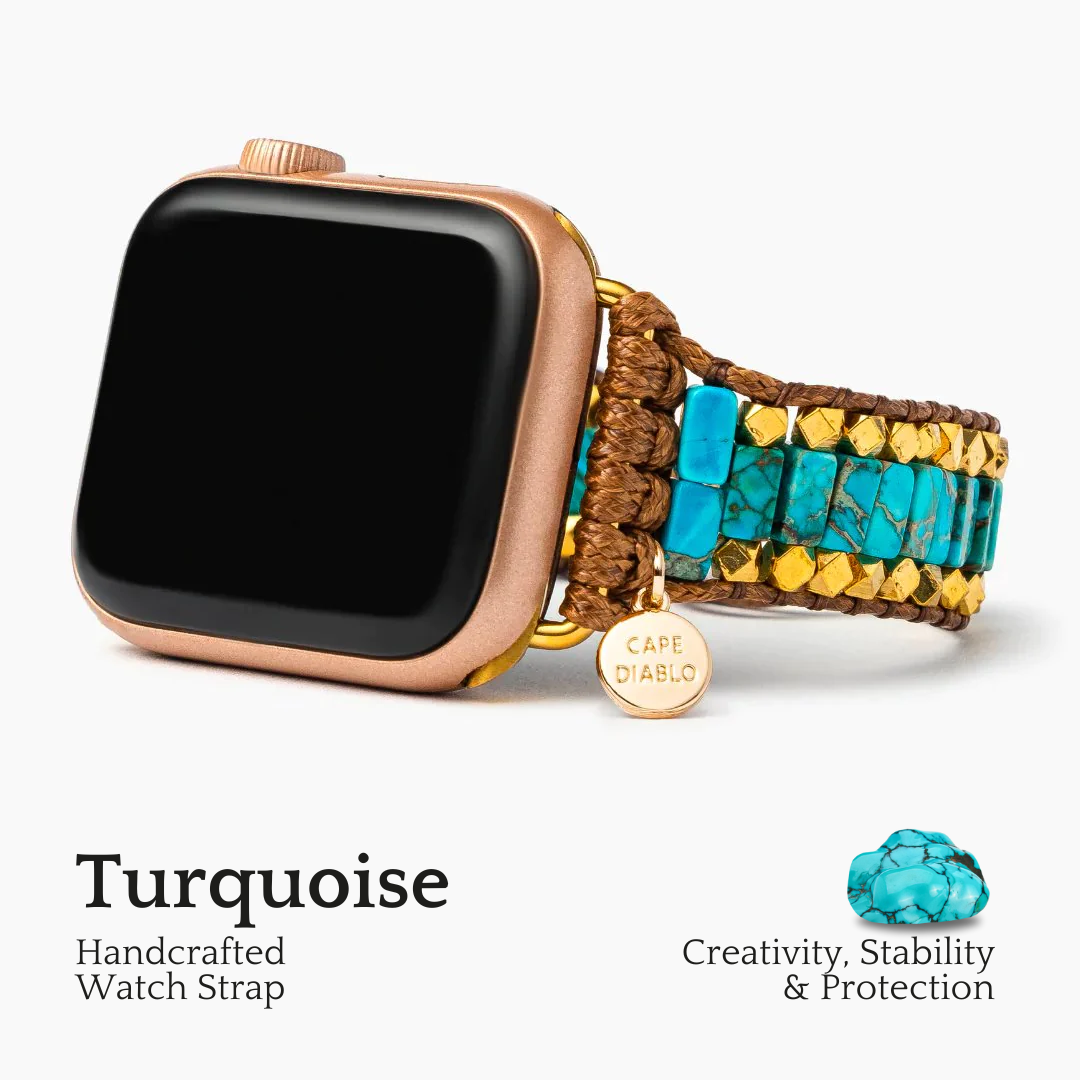 Pulseira de relógio Apple turquesa ousada