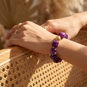Pulseira grossa Amethyst Dream