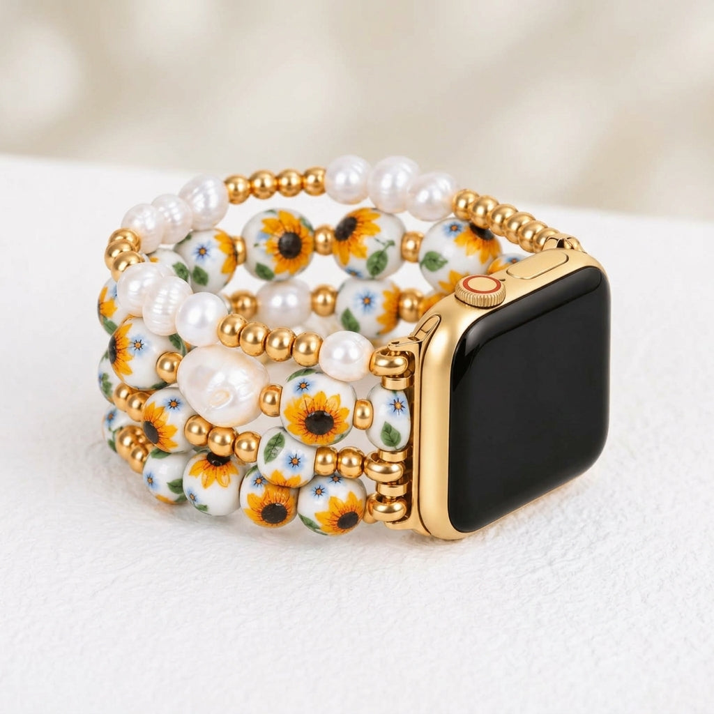 Pulseira para Apple Watch Porcelain Garden Florescer ao Sol