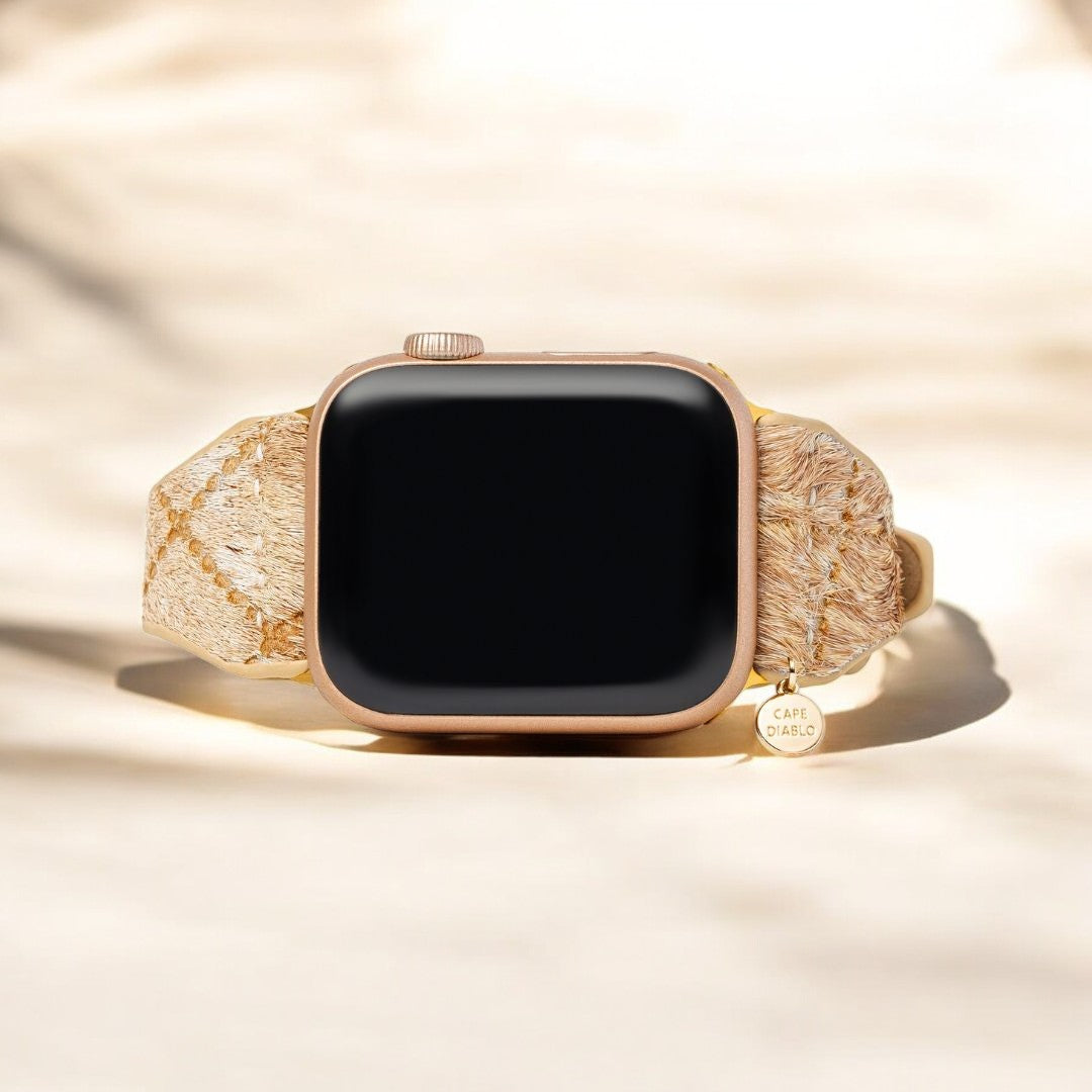 Pulseira de Couro Driftwood Hues para Apple Watch