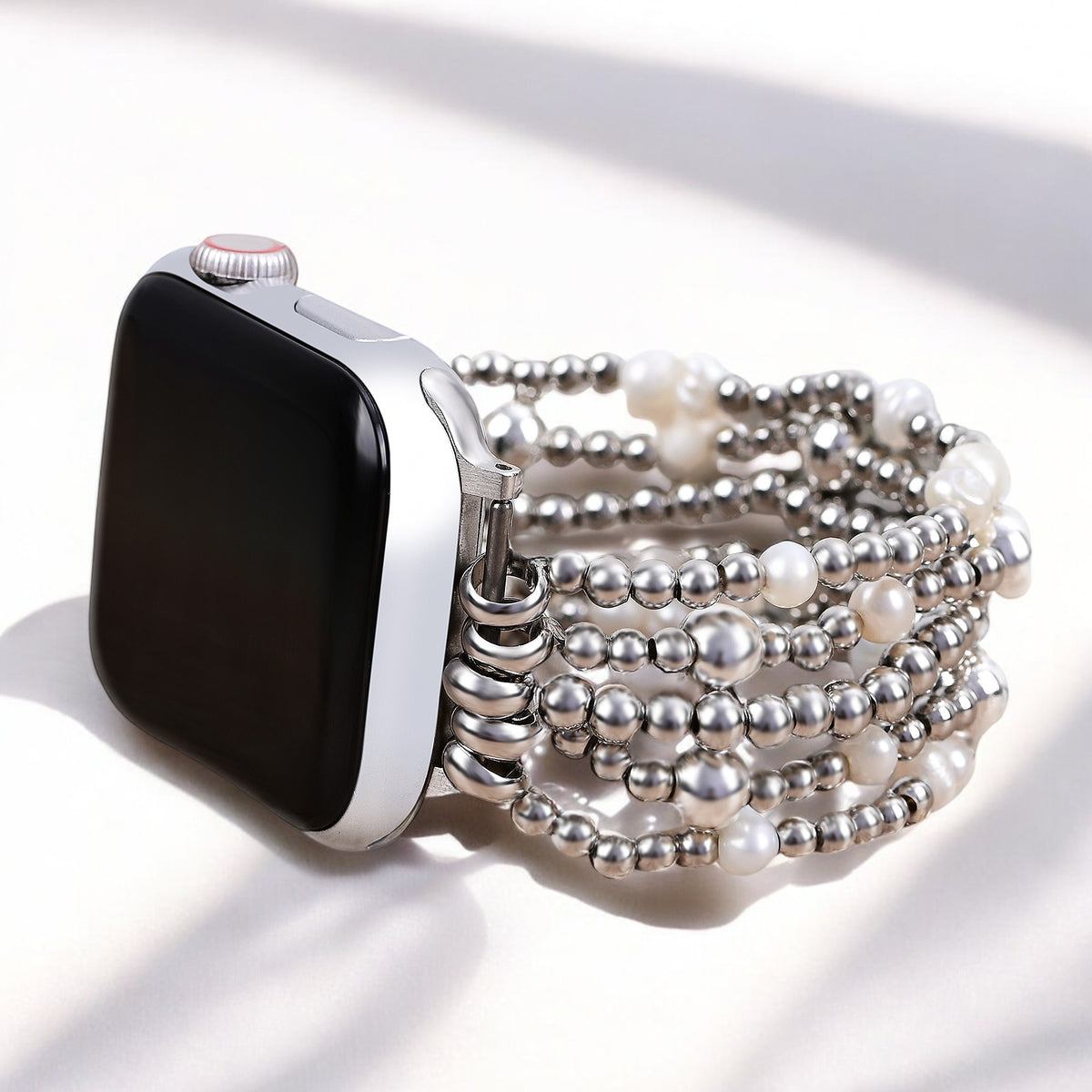 Pulseira Elástica Perolada Brilhante para Apple Watch