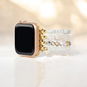 Pulseira Apple Watch Harmonia de Ágata ao Luar