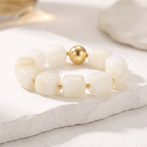 Pulseira robusta Marfim ao Luar