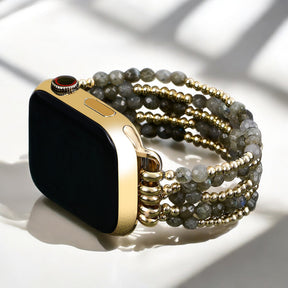 Pulseira Elástica Mágica de Labradorita para Apple Watch