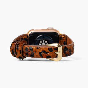 Pulseira de couro marrom Panthera para Apple Watch