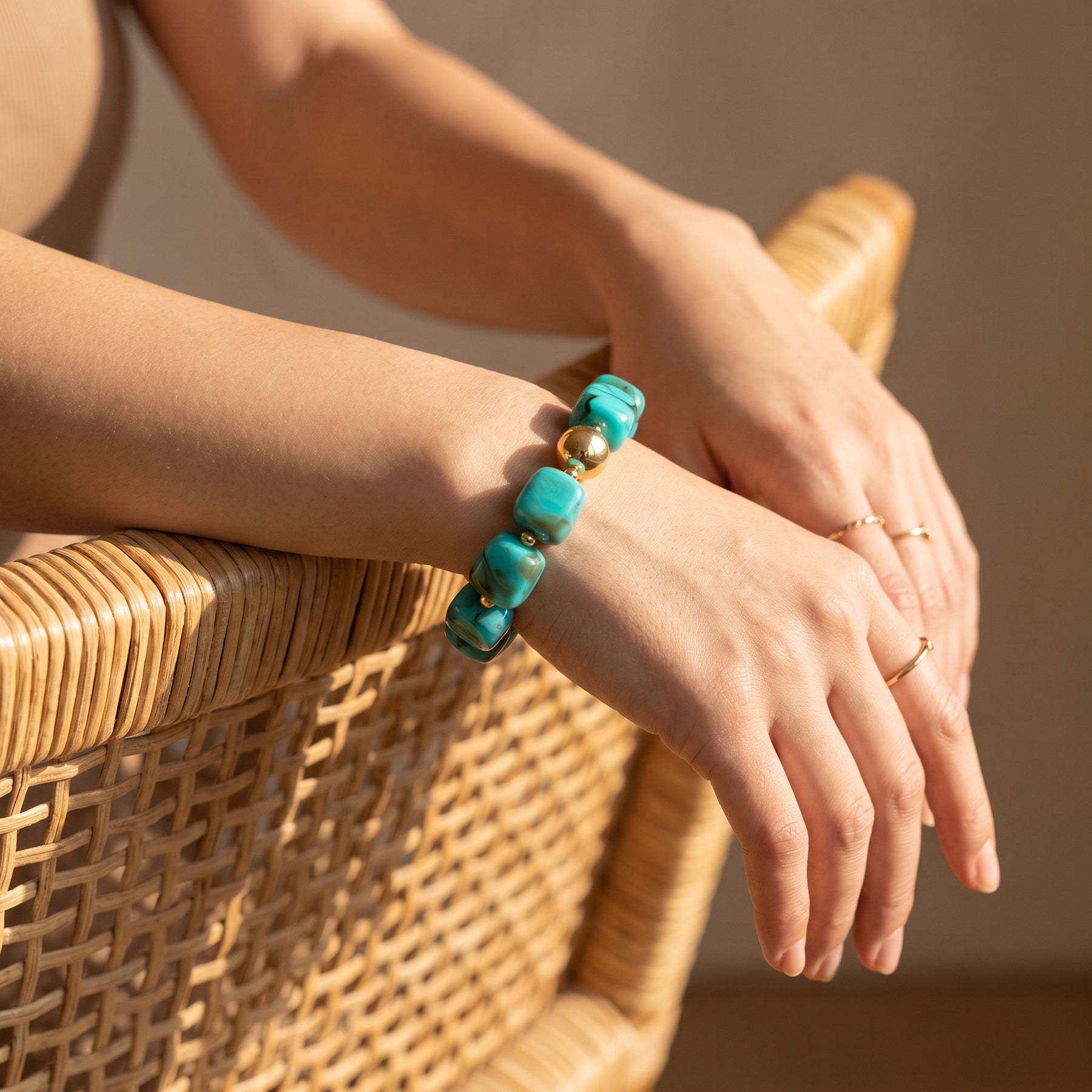 Pulseira robusta Turquoise Haven