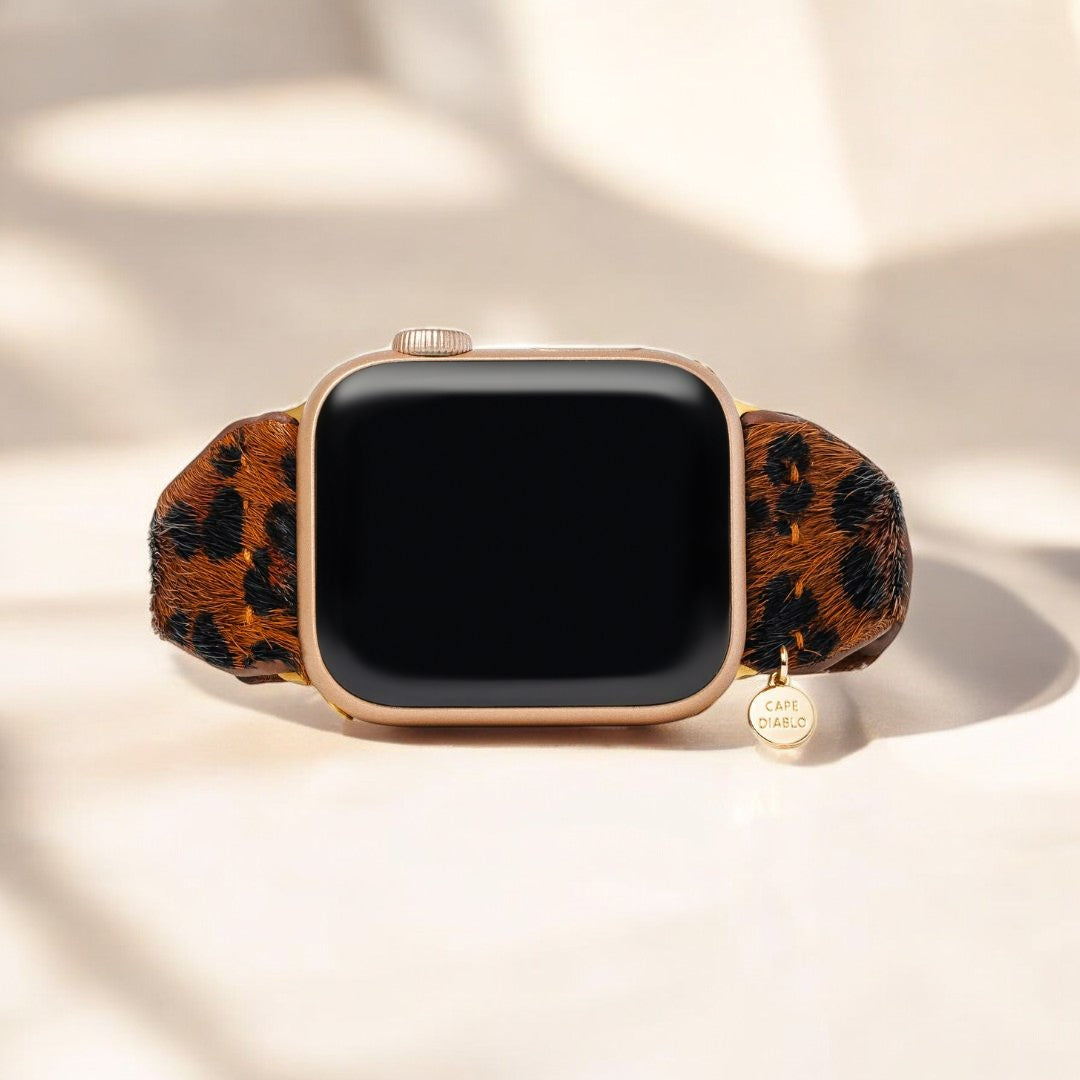 Pulseira Apple Watch de Couro Marrom Panthera