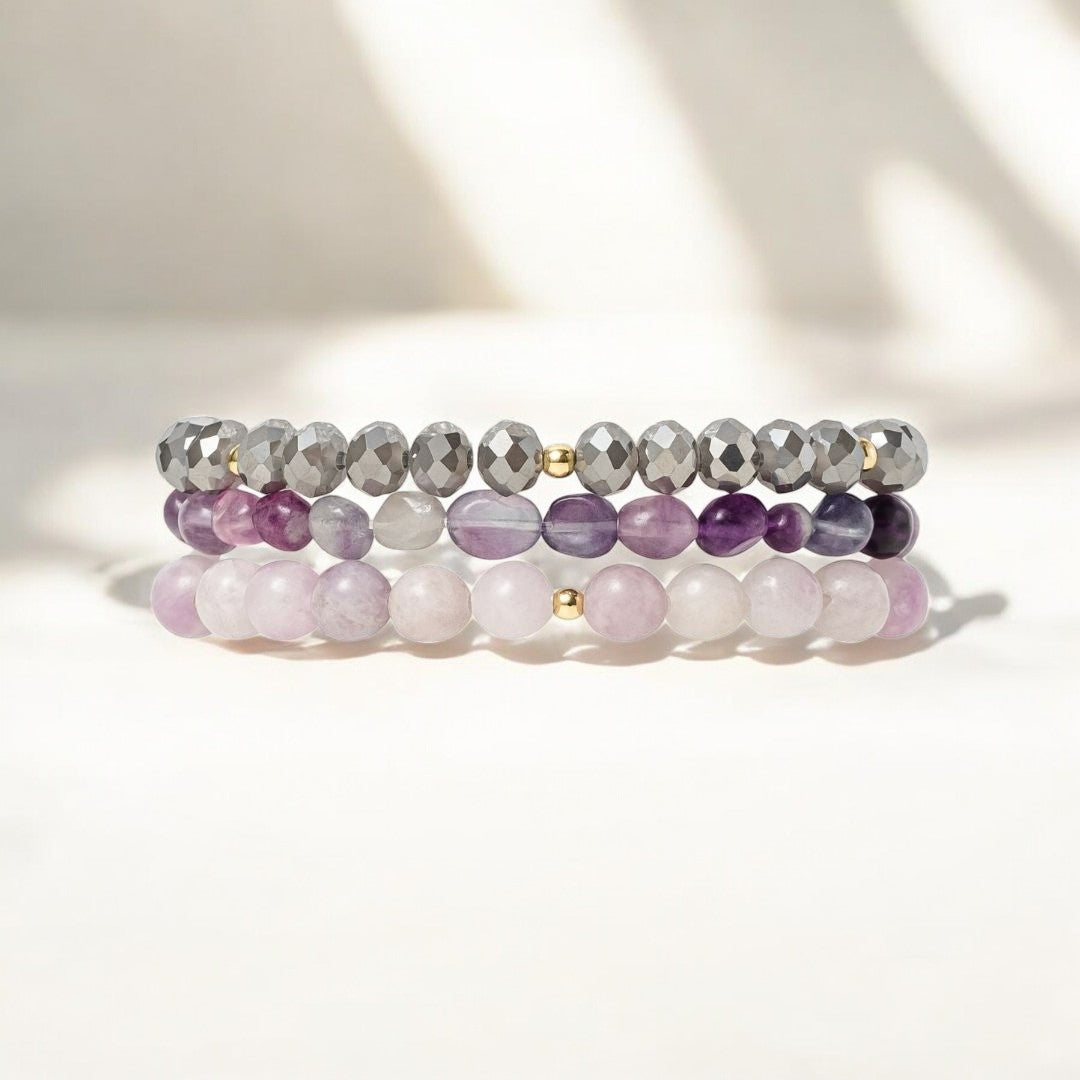Pulseira Lepidolite Glow para Apple Watch