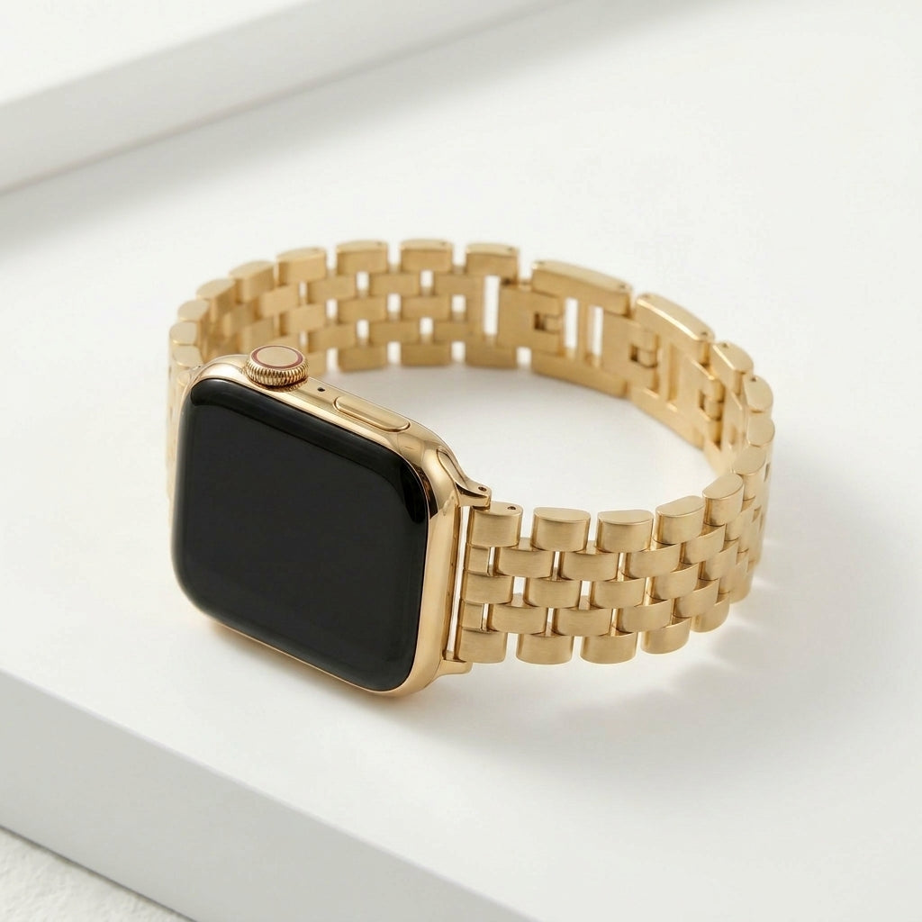 Pulseira Luxuosa Golden Chic para Apple Watch