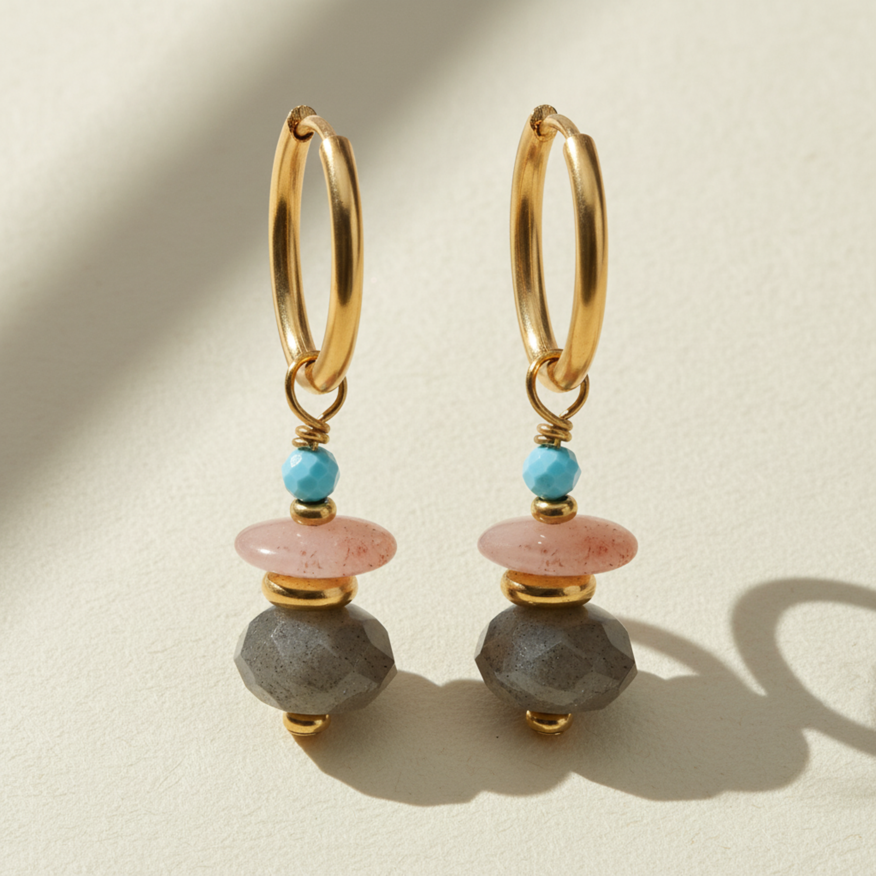 Brincos Aurora Labradorita