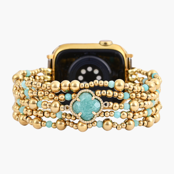 Pulseira Elástica Encanto de Amazonita para Apple Watch