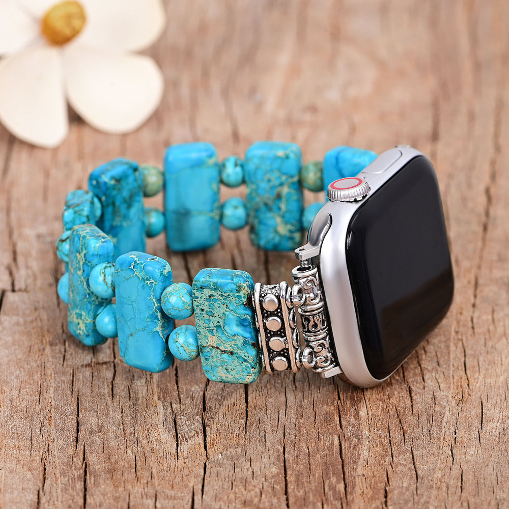 Pulseira elástica Serenity Turquoise para Apple Watch