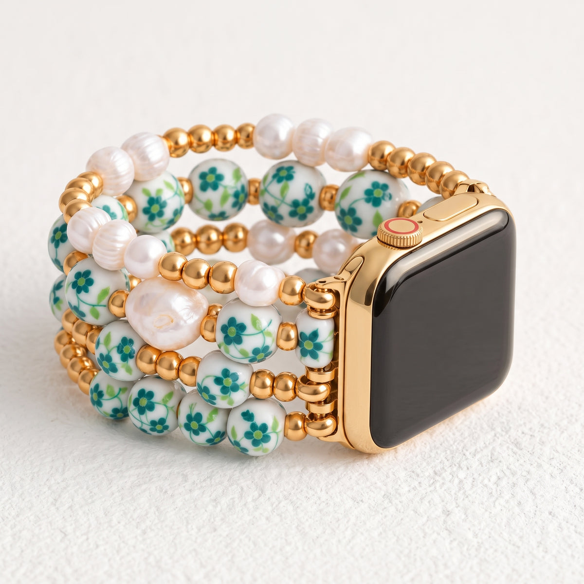 Pulseira para Apple Watch Porcelain Garden Bosque Esmeralda