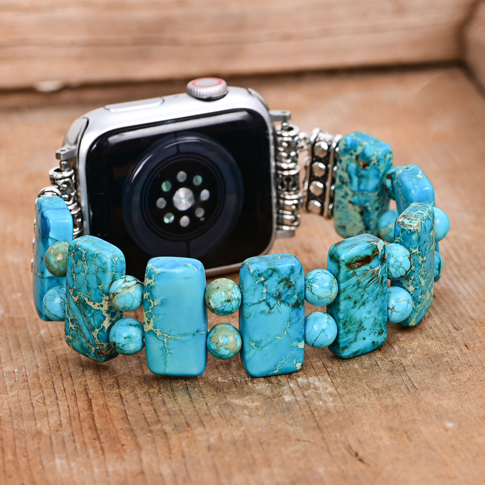 Pulseira Serenity Turquoise Stretch para Apple Watch