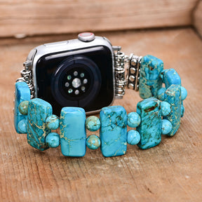 Pulseira Serenity Turquoise Stretch para Apple Watch