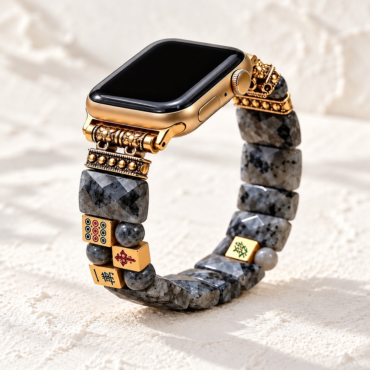 Pulseira de Mahjong Fortuna da Meia-Noite Apple Watch