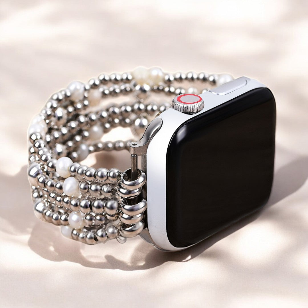 Pulseira Elástica Perolada Brilhante para Apple Watch