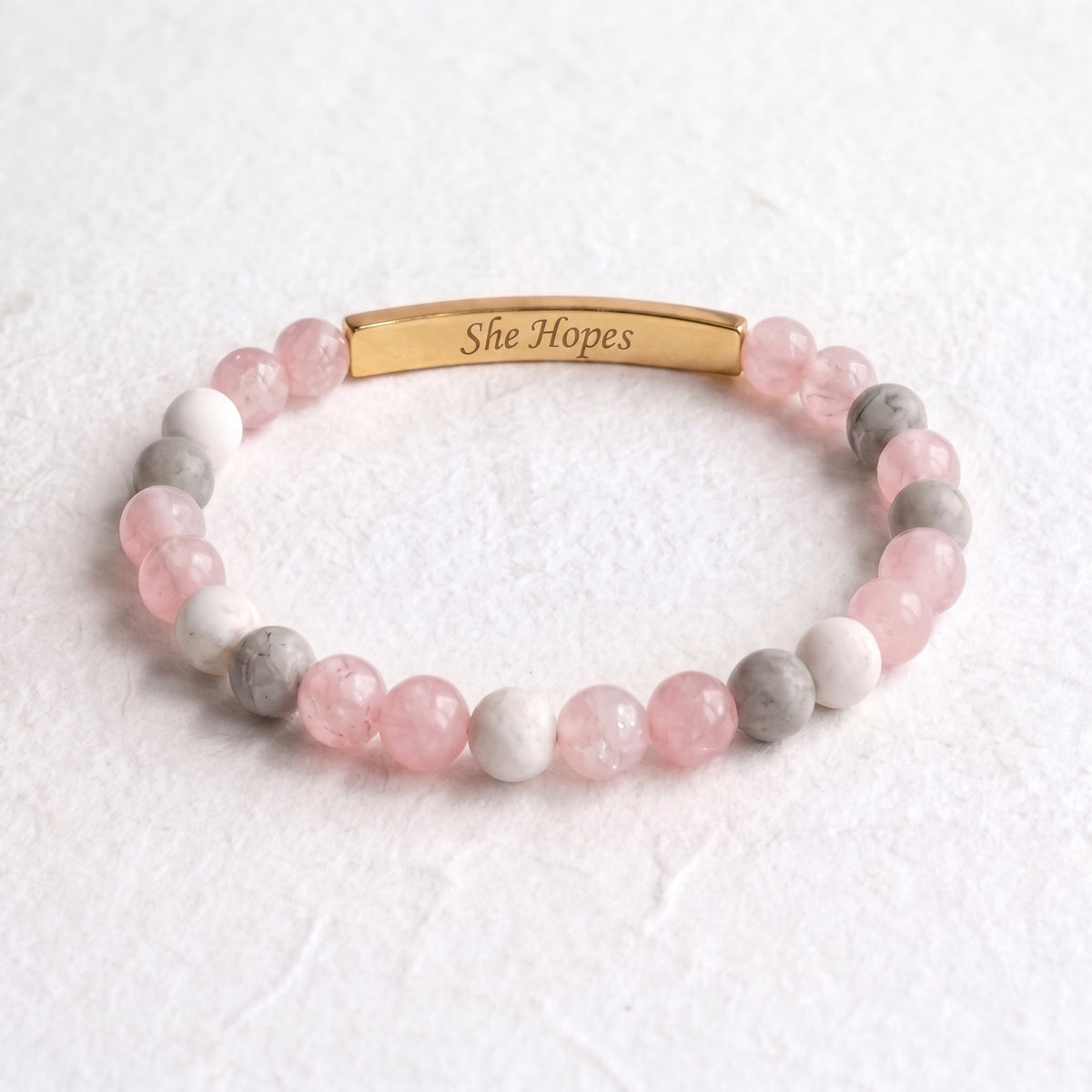 Pulseira do Mês de Conscientização sobre o Câncer de Mama - Ela Tem Esperança