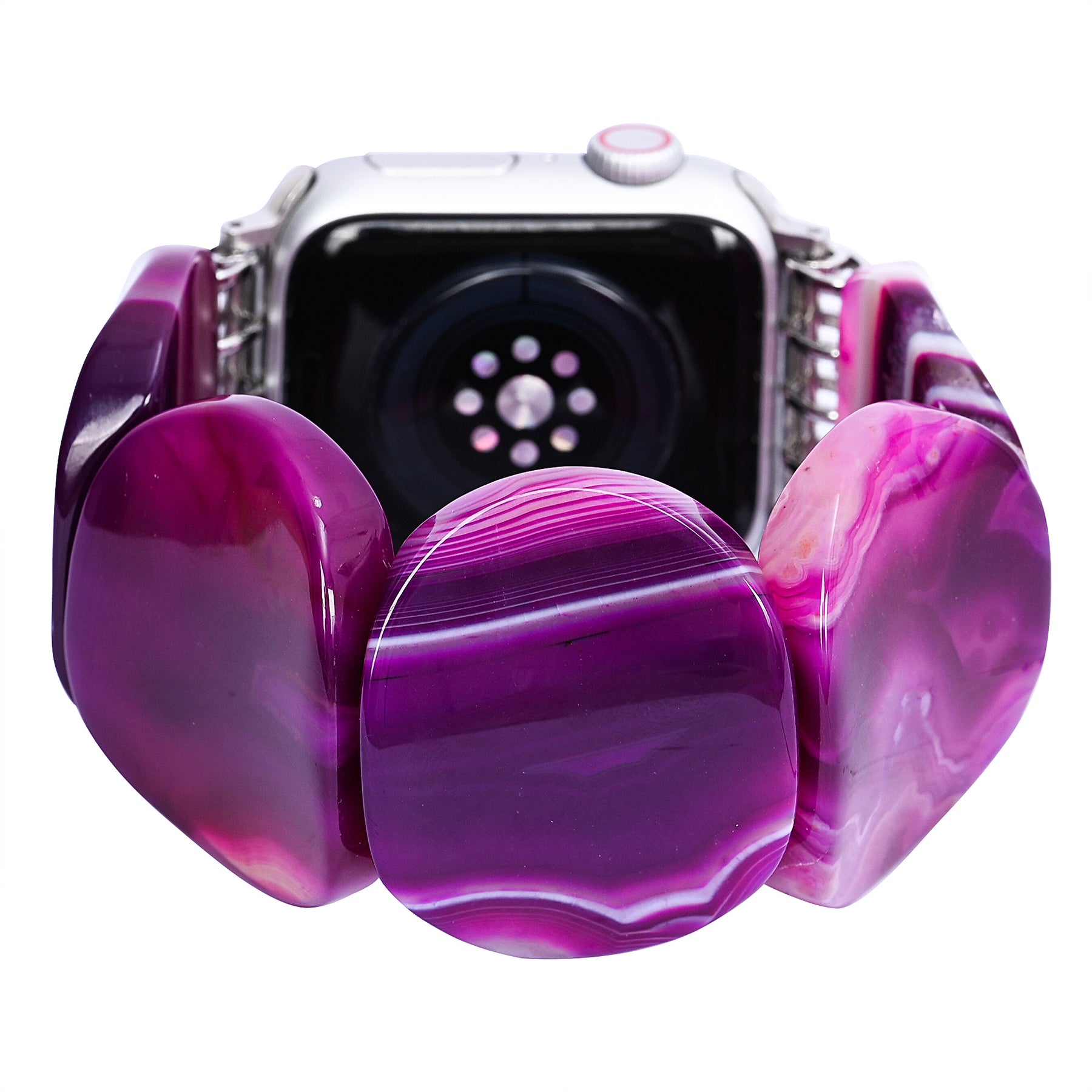 Pulseira elástica de ágata Mystic Plum para Apple Watch
