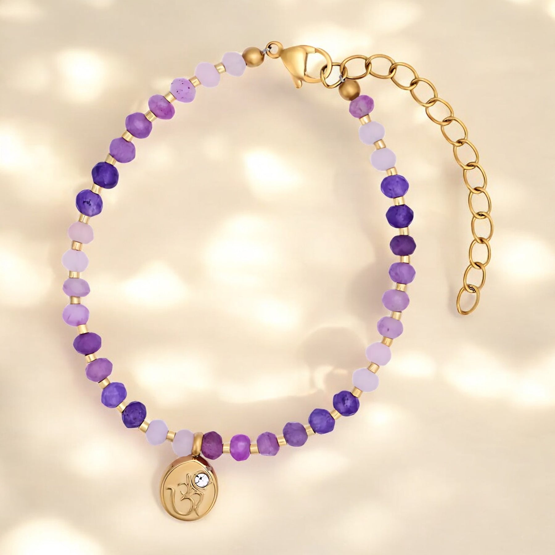 Pulseira de Jade Lavanda Bliss