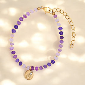 Pulseira de Jade Lavanda Bliss