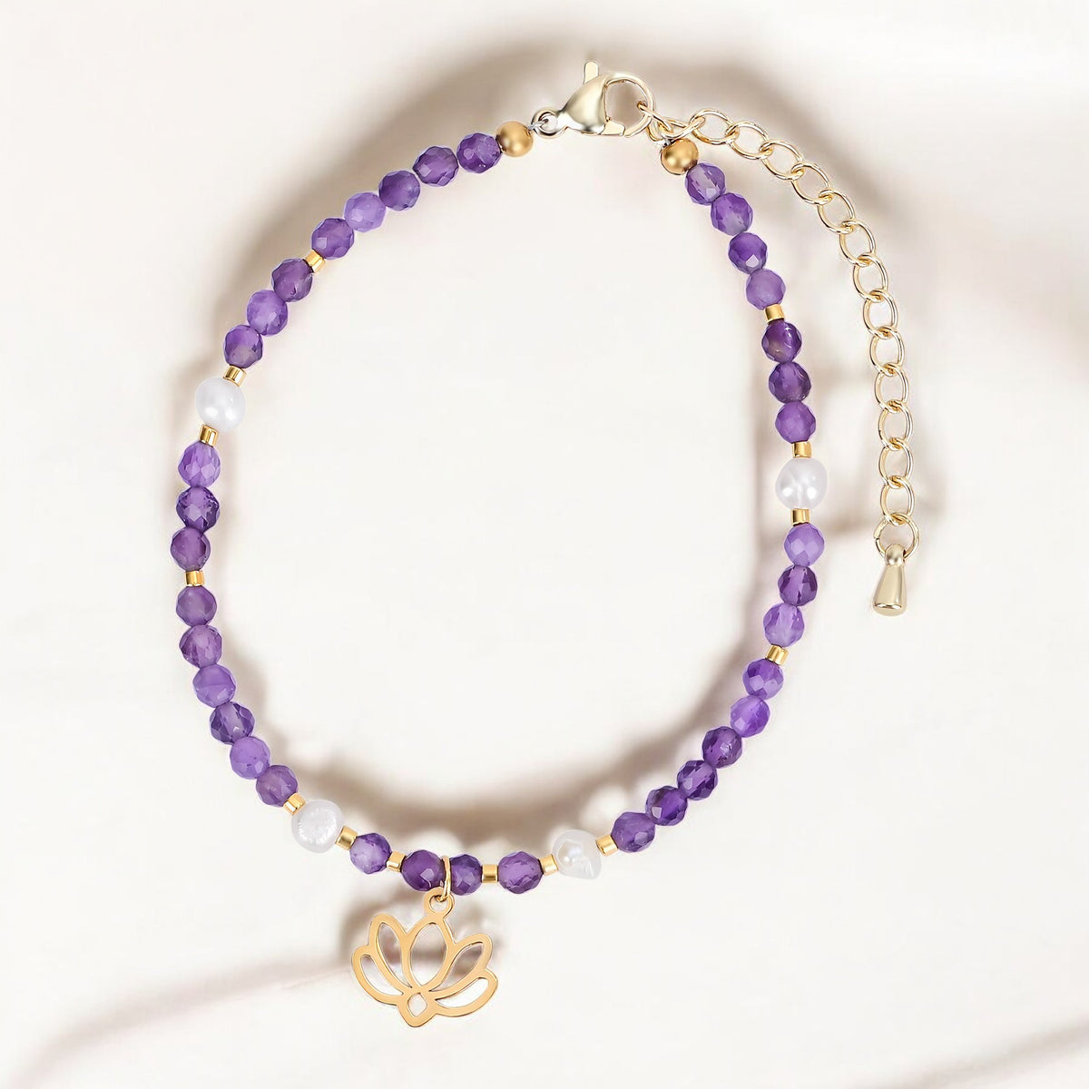 Pulseira Serene Lotus Ametista